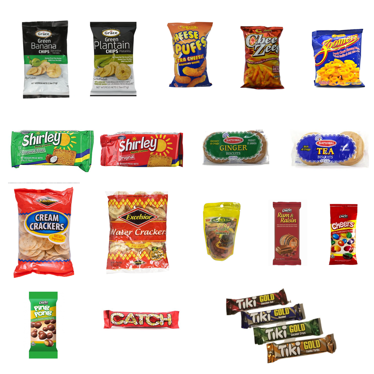 Caribbean Snack Bundle – 20 Pack